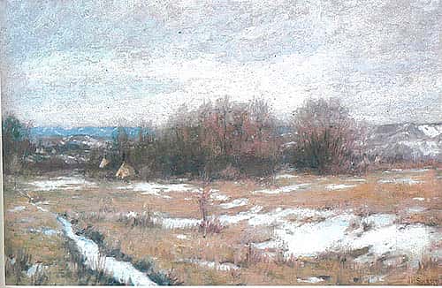 Winter Camp near Custer Battlefield; [Winter Camp]